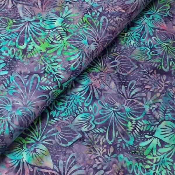 PURPLE GREEN - Bdazzled - Batikstoff aus Indonesien